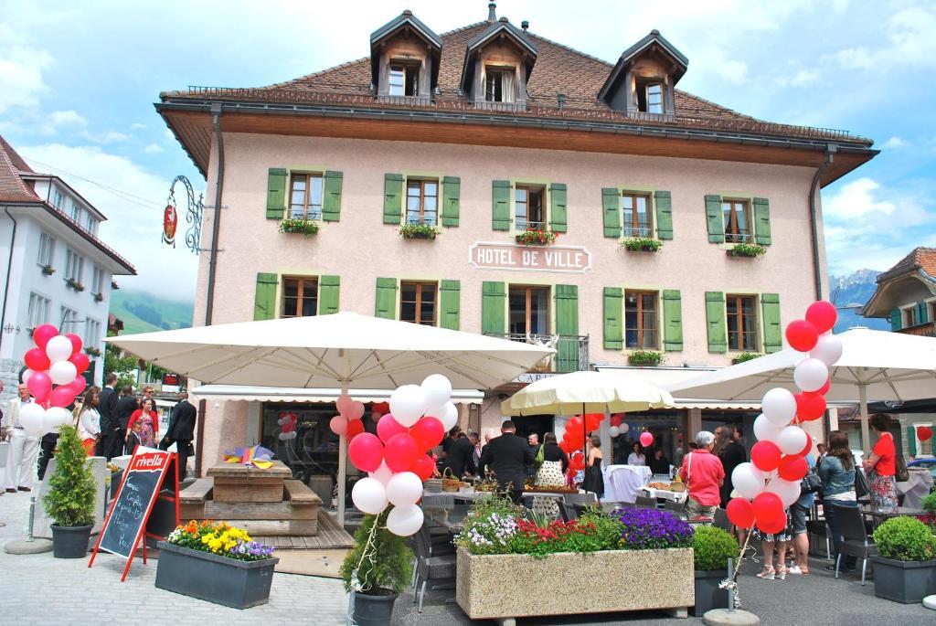 Hotel de Ville Château-d'Oex Exterior foto